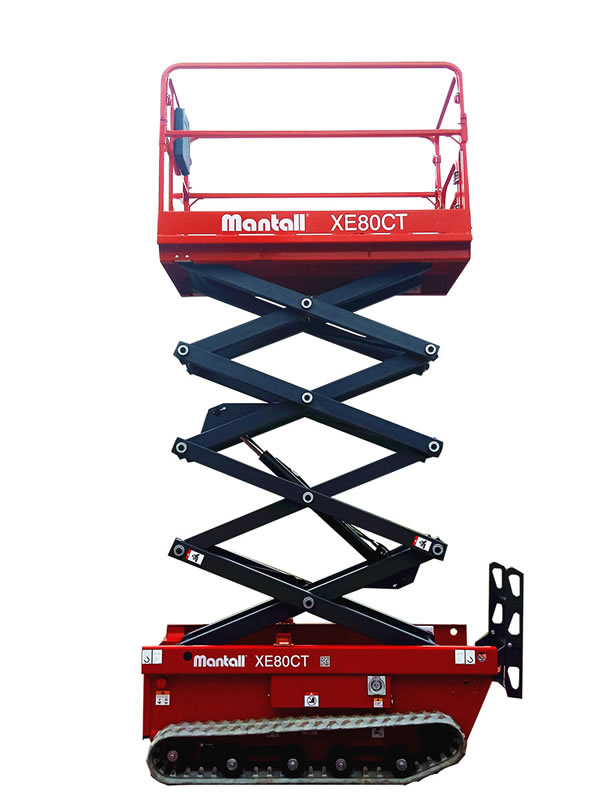 Nacelle ciseaux sur chenilles